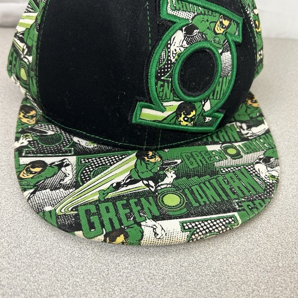 Green Lantern Hat Cap Fitted Embroidered Adult Men DC Comics - Picture 2 of 11